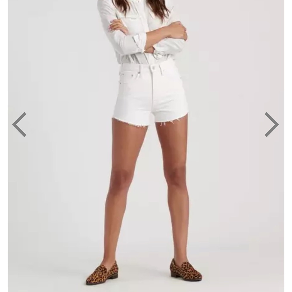 Lucky Brand White Pin Shorts